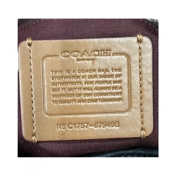 Coach Phoebe Black and Cream Shoulder Bag - Picture 8 of 13